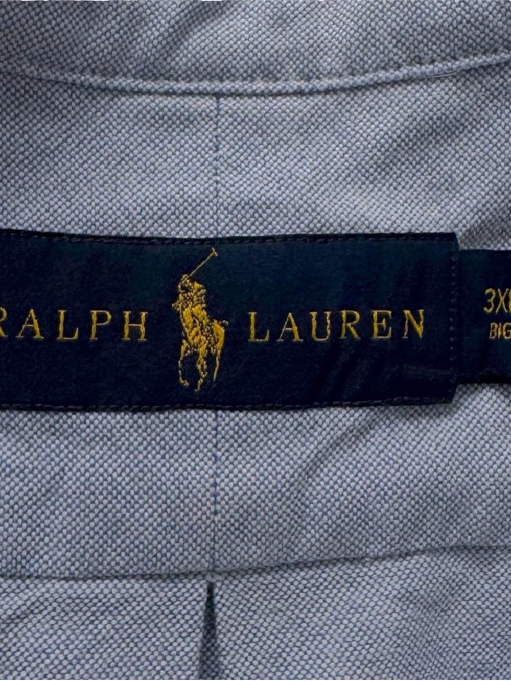 Polo by Ralph Lauren Mens Light Blue Long-Sleeve Button-Down Oxford Shirt Sz 3XB - Picture 7 of 12